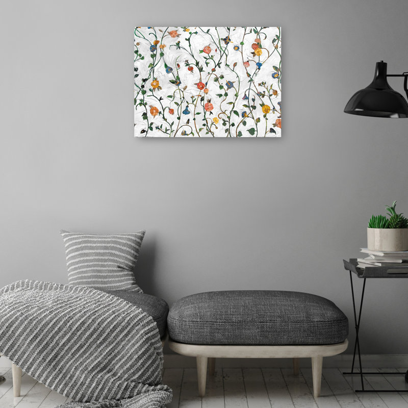 Impression sur toile Garden Trellis par Studio Arts, Toile tendue, H 11 po x l 14 po x P 1,5 po