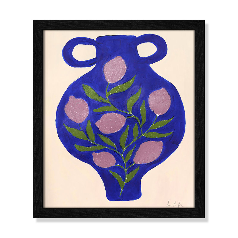 Vase n ° 03 par Camilla Bergqvist, Impression encadrée noire sans passe-partout, H 15 po x l 13 po x P 0,75 po