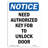 Need Authorized Key Sign