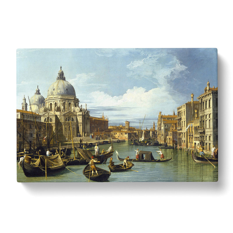 Entrance To The Grand Canal Vol.2 by Giovanni Canaletto - Wrapped Canvas Painting, 40cm H x 60cm W x 3cm D