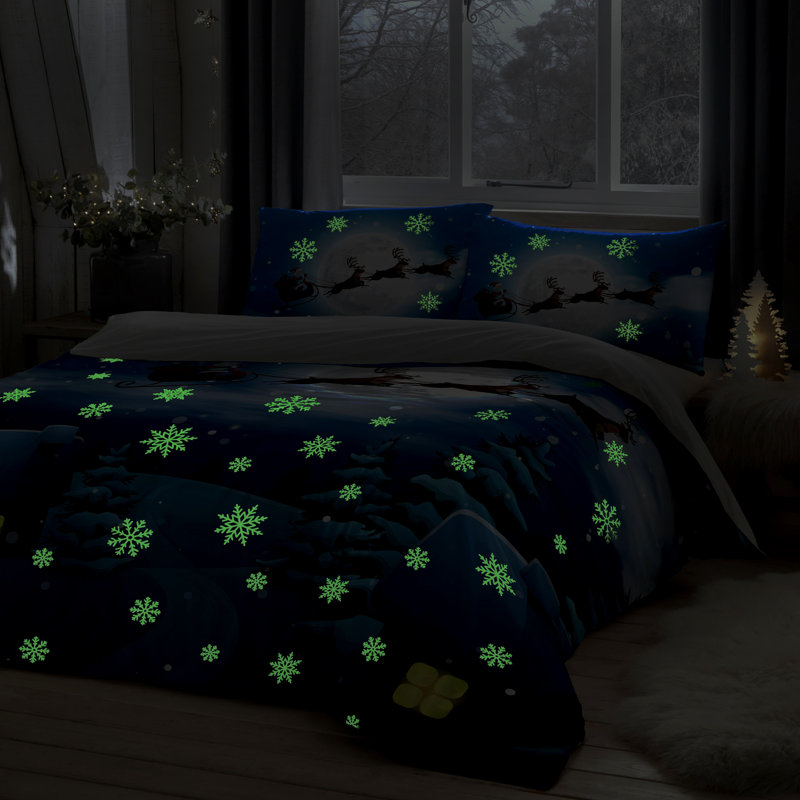 Delgado Blue/White 120 TC Duvet Cover Set, Single - 1 Standard Pillowcase