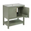 Bathroom Vanity With Ceramic Sink And Versatile Storage-357012520