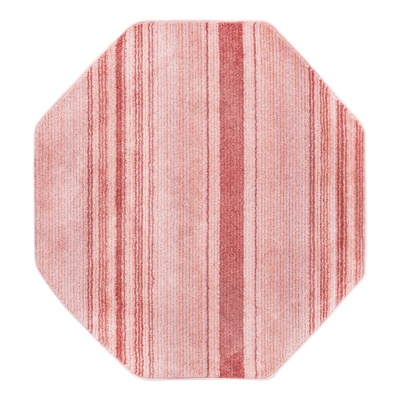 Osteen Striped Indoor Rug, Octagon 4'1" x 4'1"