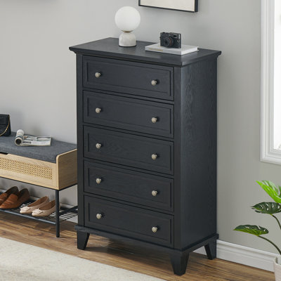 Commode 5 tiroirs en bois