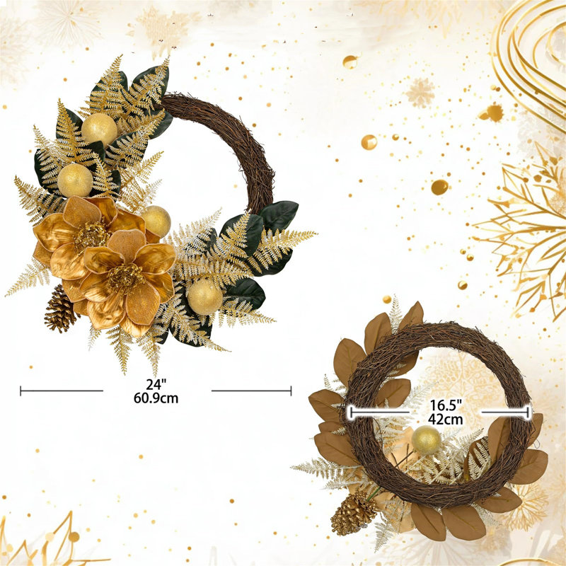 Plastic 61cm Wreath