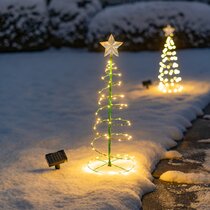 Arbres de Noël éclairés Couleur changeante LED Arbres de Noël en acrylique  Arbre de Noël en céramique avec table lumineuse Arbre de Noël à piles  Accessoires de décoration de fête de Noël
