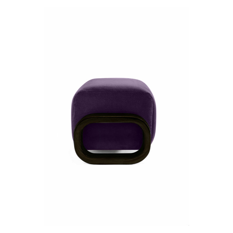 Cayenne Ottoman, Violet Velvet