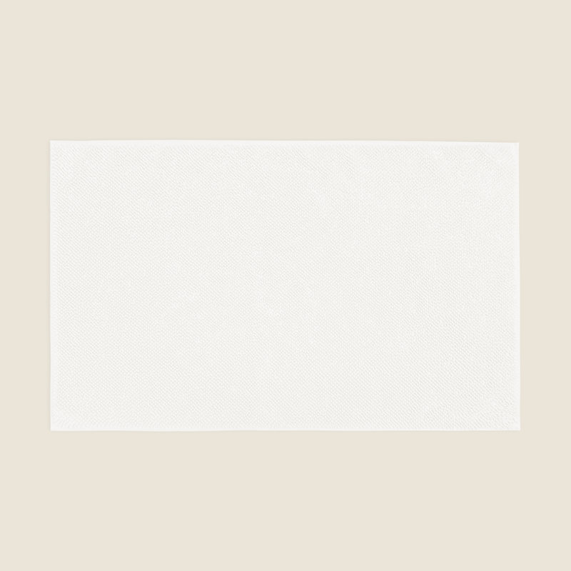 Luxe 100% Organic Cotton Bath Mat, White