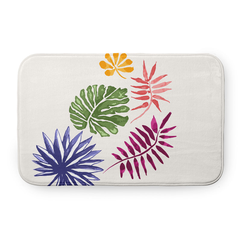 Microfiber Non-Slip Bath Mat, 17" W x 24" L