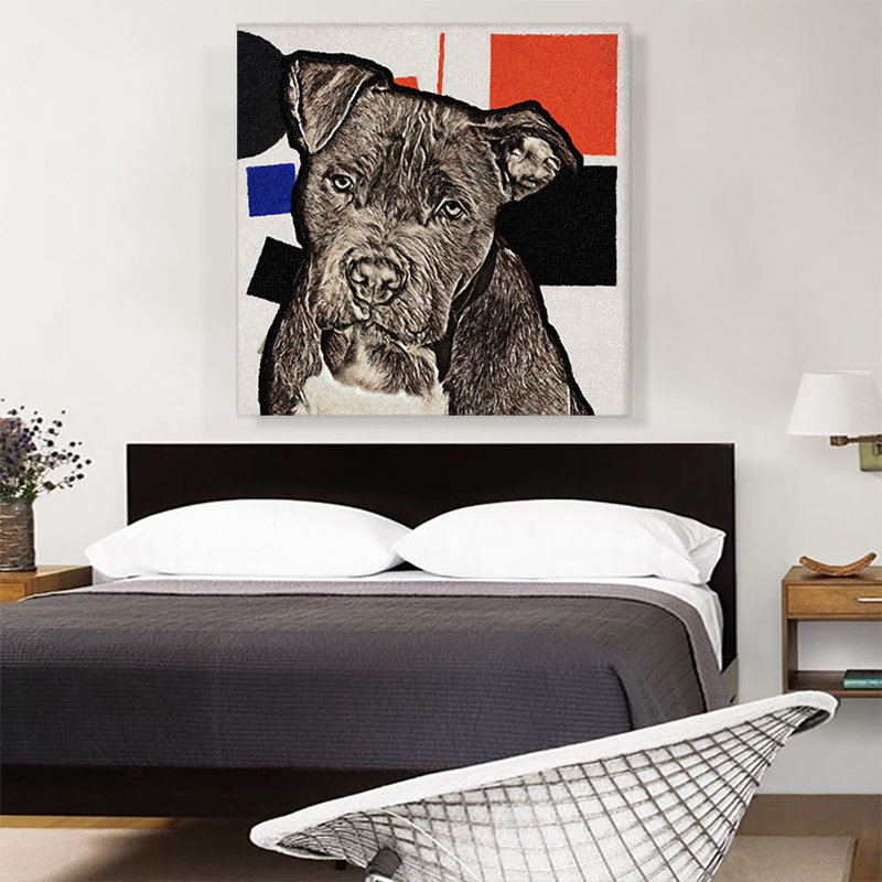 «Cane Corso Dog Breed», reproduction de peinture sur toile tendue, H 36 po x l 36 po x P 0,75 po