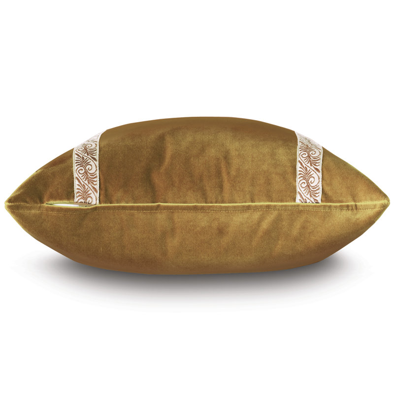 Monogram Velvet Square Pillow Cover & Insert