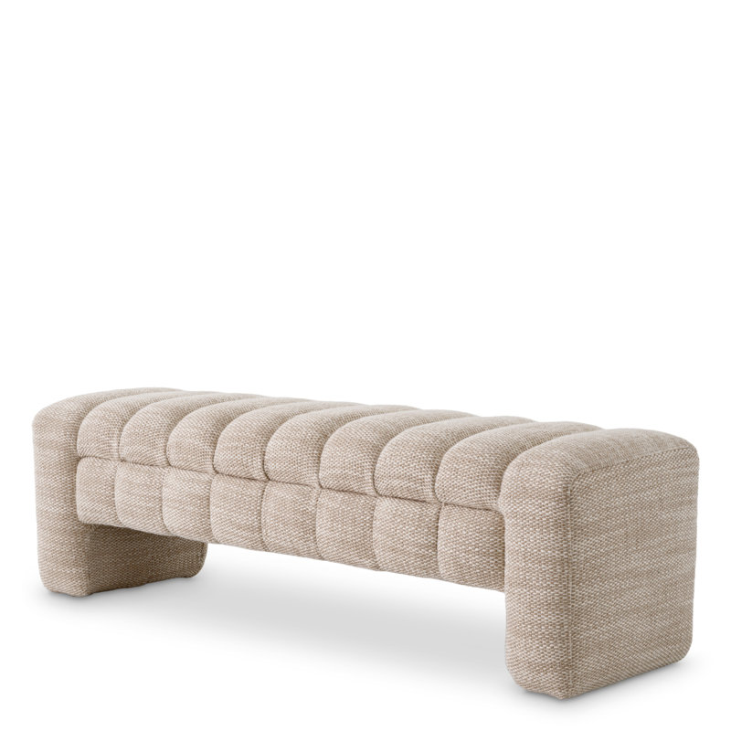 Taranto Upholstered Bench, Skyward Sand