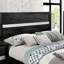 1pièce lit grand contemporain noir 1pc