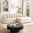 Denn L-Shaped Corduroy Sectional Sofa with Storage & Ottoman-114733101