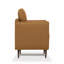 Fauteuil d'appoint en cuir camel