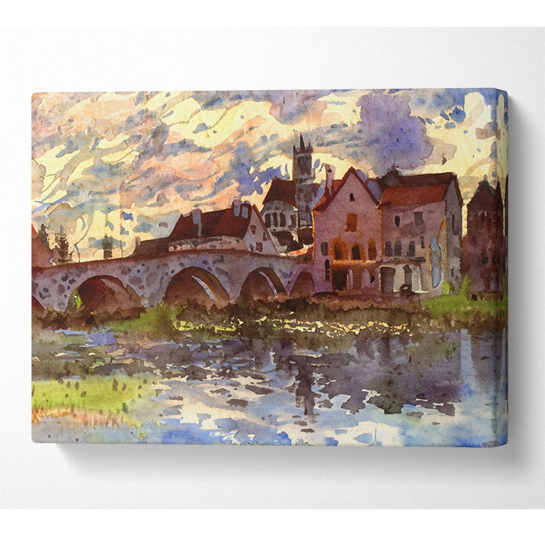 Brücke von Moret von Sisley - Druck