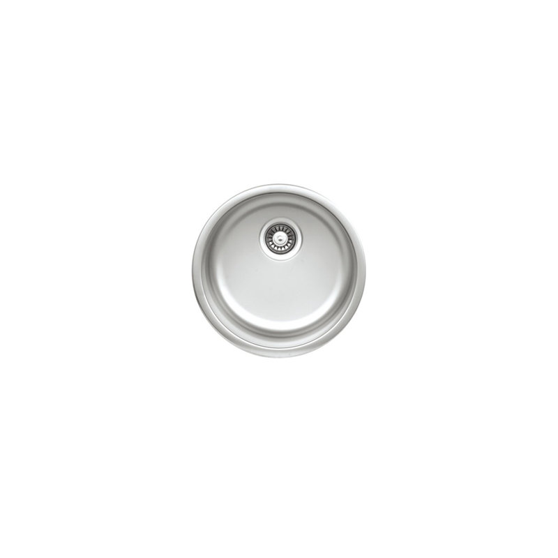 Ukinox 446mm W Single Bowl Stainless Steel Drop-In Kitchen Sink
