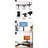 Height Adjustable Black Tv Stand With 3 Swivel Shelf Configuration , Fits 32 - 65 Inch Tvs Function