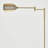 Leaf 53" Tall Vintage LED Floor Lamp w/ Adjustable Arm, Gold