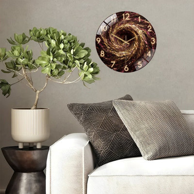Horloge murale en verre Sparkling Galaxy