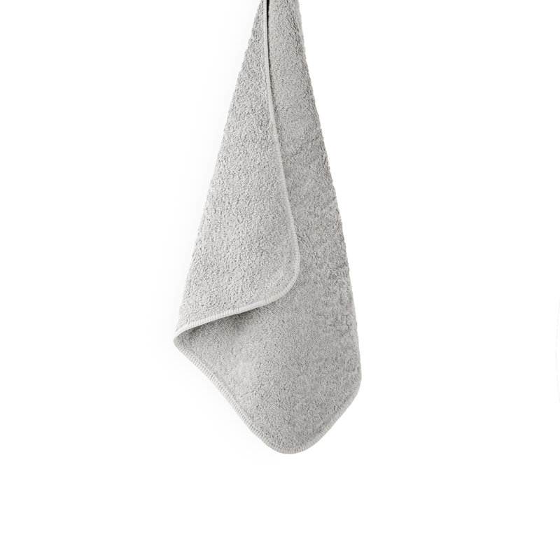 Long Double Loop Hand Towel, Silver, 18" W x 30" L