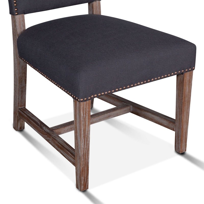 Dani Upholstered Dining Chair, Dark Gray