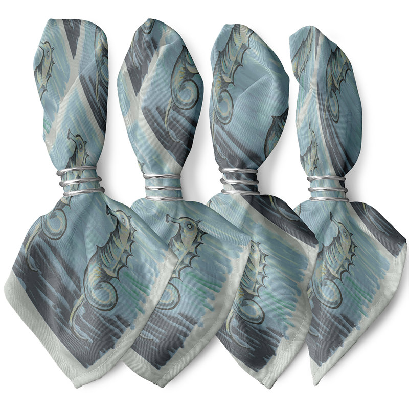 Tishie Polyester Square Napkin, Grey