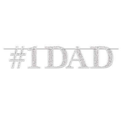 Banderole # 1 Dad - 7¼ po x 4 pi - paquet de 12