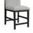 Oldfield Square Back Counter Stool with Grey Fabric in Black (2 Per Carton)