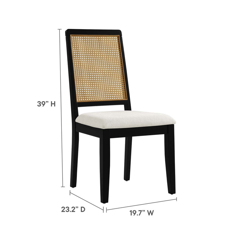 Chaise d'appoint Modway Arlo, Noir/naturel