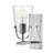 Foster Single Light Bath Wall Sconce w/ Clear Glass Shade