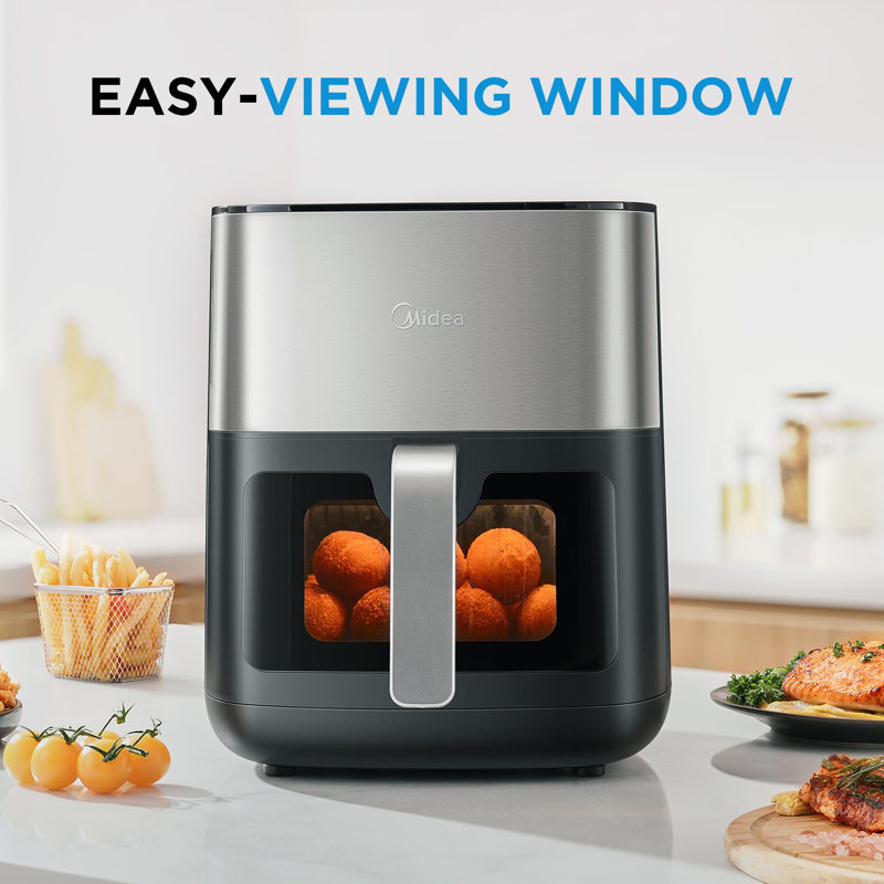 Comfee 6.5L Air Fryer with Upper and Lower Double Tube Heating LED Display
