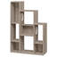 Étagère à chat autoportante de 80 cm (31,5 po) avec 8 compartiments de rangement et 2 trous, grise-398218619
