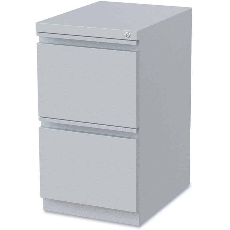 Pabel 15'' Wide 2 -Drawer Mobile Steel File Cabinet, Platinum