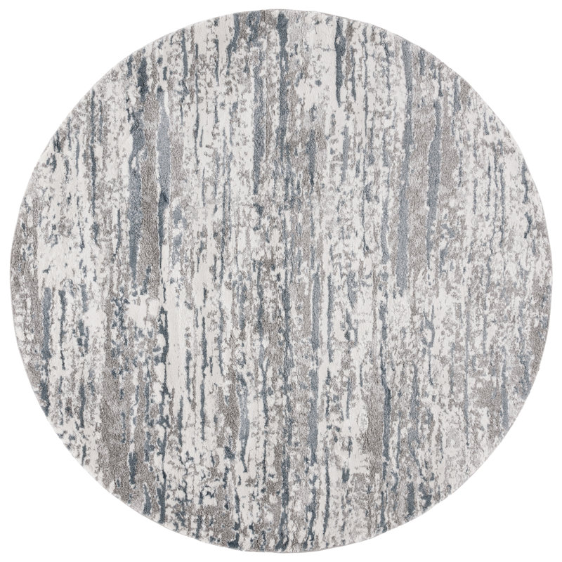 Bloxson Performance Abstract Rug, Round 6'7"