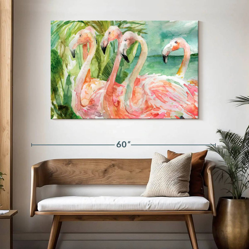 Slender Pink Ladies, 32" H x 48" W