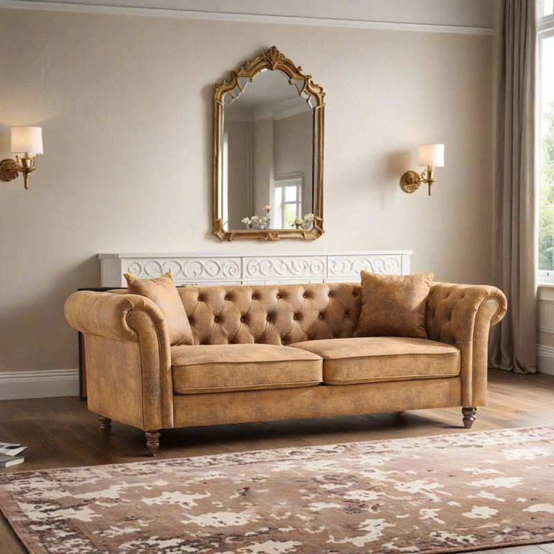 Divan Chesterfield, Brun