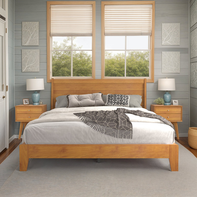 Brookport 3 Piece Bedroom Set, Amber Walnut, Queen