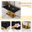 Modern Dining Table Set For 4,Rectangular Pedestal Dining Table With Chairs-320258878-320258857