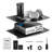 2 Tiers Wall Mounted AV Media Stand Adjustable Floating Projector Shelf