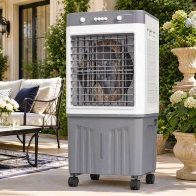 34.2"H X17.7"W X13.2"D Air Cooler With 9.5 Gal Water Tank