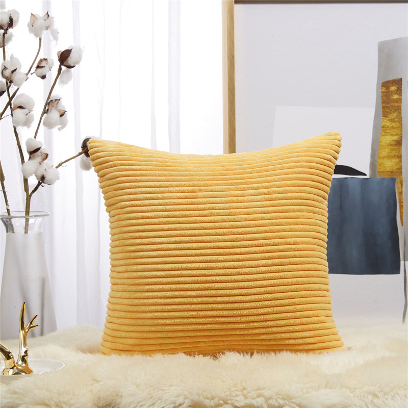 Housse de coussin carrée, 18 po x 18 po, Gris