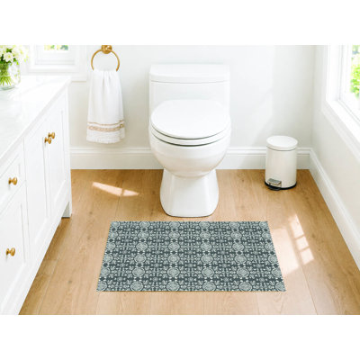Tapis de toilette rectangulaire antidérapant Aubry