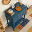 Console étroite, canapé mince avec trois tiroirs de rangement et tablette inférieure pour le salon, assemblage facile-571717201