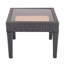 Table d'appoint d'extérieur en osier, table d'appoint