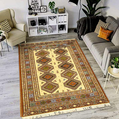 Icelean One-of-a-Kind 4' X 6'4" Lamb's Wool Area Rug