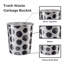 Olinka Plastic Open Waste Bin 7.7L Waste Paper Basket Bin Round Waste Basket Trash Can