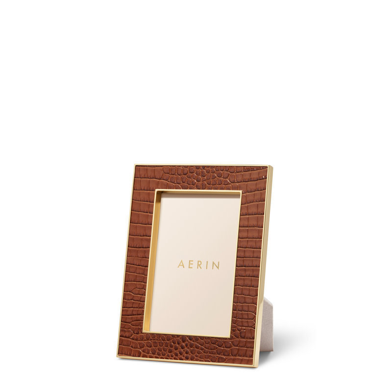 Classic Croc Leather Frame, 8x10, 4" W x 6" H