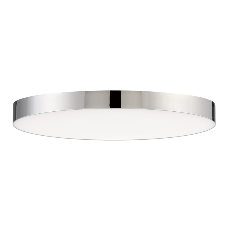 Warrenton Acrylic LED Flush Mount, 0.75" H 9" W x 9"D, Polished Chrome