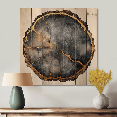 Birchwood forêt glissade de bois onyx liquide, art mural bois de forêt - sur bois de pin naturel